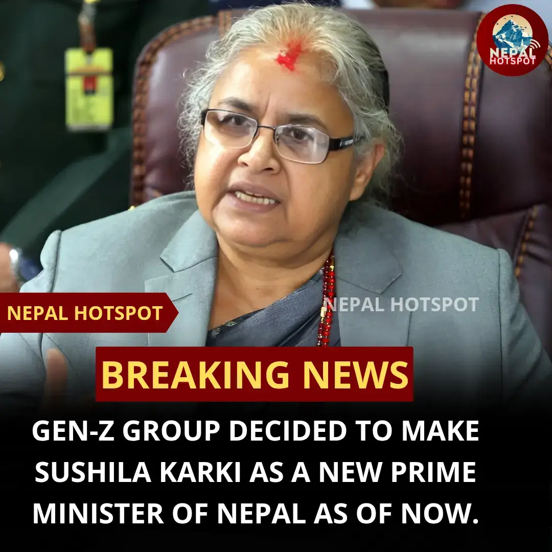 The search for a universally accepted leader is underway in the Gen-G virtual meeting that has been going on for about 10 hours. Sagar Dhakal, who participated in the meeting, discussed former Chief Justice Sushila Karki and said that a survey conducted in his circle has now received 95 percent support, in which 3,000 more people have voted online than before. While the Nepal Army is calling a Gen-G representative, discussions are underway on options for various leaders. The group, which has been engaged in discussions since morning, has not yet been able to find a suitable representative. While searching for a person who is considered unanimous, it has been concluded that Karki may be the right candidate. However, Sagar Dhakal has also been kept as an alternative. Dhakal is a person who came to the limelight after competing against Congress President Sher Bahadur Deuba from Dadeldhura in the 2079 BS elections. He is currently in Dhangadhi and has stated that he is facing problems due to traffic disruptions to Kathmandu. #sushilakarki #genzprotest #nepal_hotspot #breakingnews #sagardhakal 