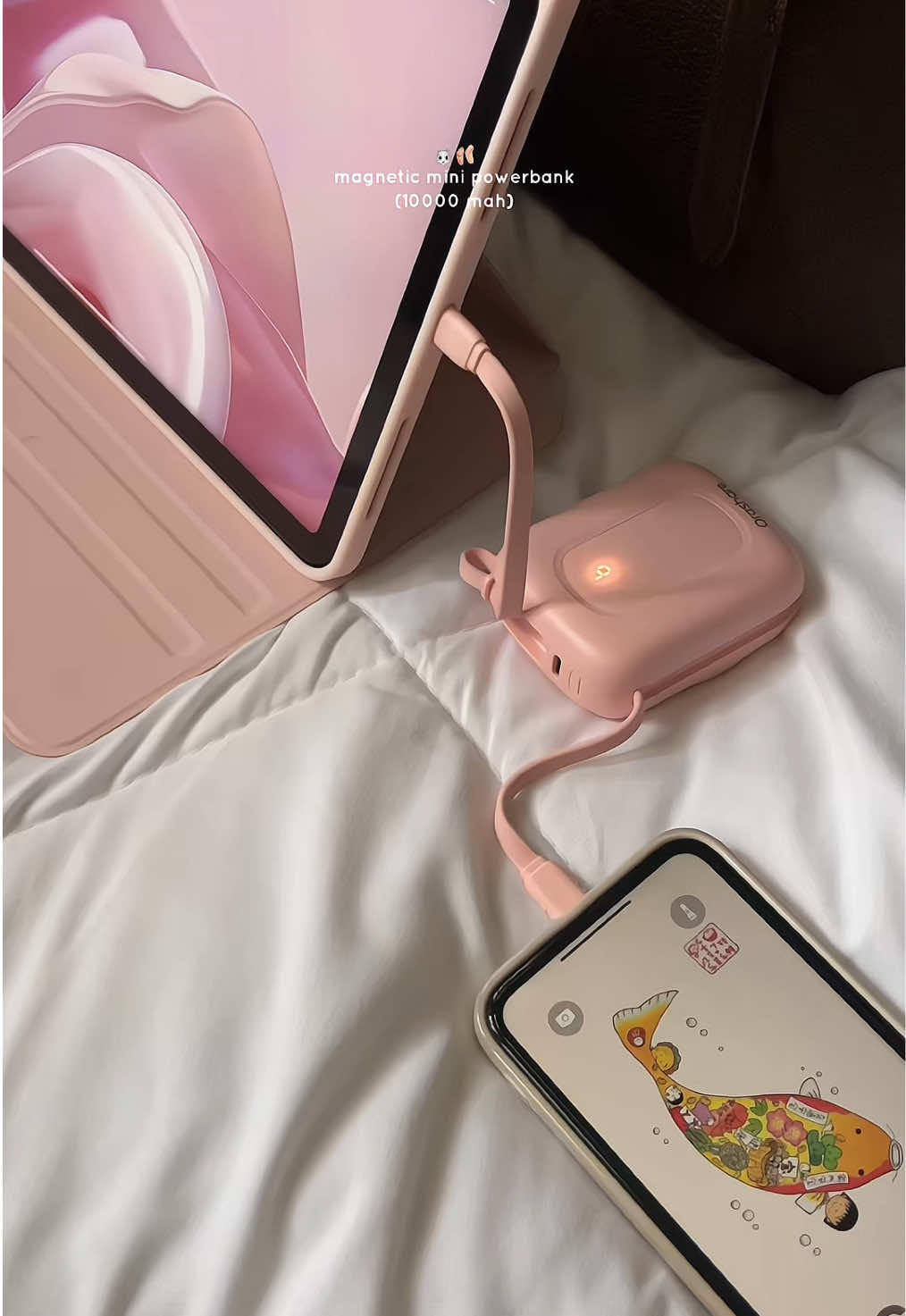 orahsare’s exclusive magnetic mini powerbank — grab yours now! 🐰🩰 #orasharepowerbank #minipowerbank #magneticpowerbank #fyp #viral 