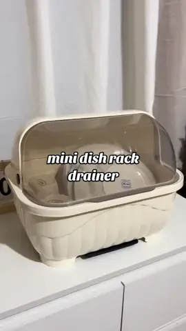 perfect for small space mini dish drainer #mini #dishrack #dishdrainer #minidishcabinet #kitchen 