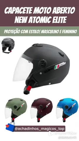 🛡 Capacete Moto Aberto New Atomic Elite - Proteção com estilo! 🏍️ Conforto e segurança em cada viagem ✨ Design moderno e resistente ✨ Sub viseira prática e funcional ✨ Ideal para motociclistas que prezam segurança e liberdade 📢 Aproveite agora essa oferta especial! 🛒 Saiba mais no link abaixo 👇 🔗 https://br.shp.ee/mfe7r3j?smtt=0.0.9 #CapaceteProTork #CapaceteMoto #SegurançaSobreDuasRodas #Motociclistas #moto  @Achadinhos Mágicos Top  @Achadinhos Mágicos Top                      