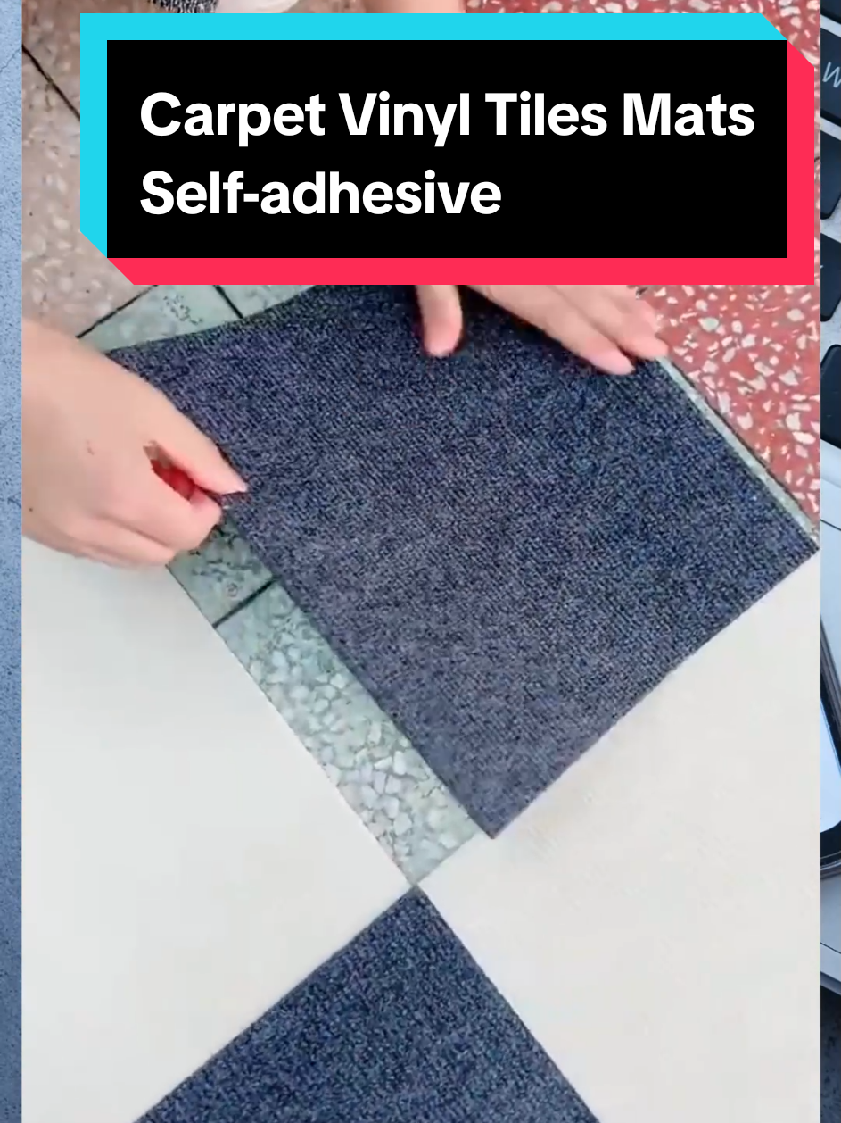 Carpet Vinyl Tiles Mats Self-adhesive #vinyl #selfadhesive #carpet #tiktokaffiliate 