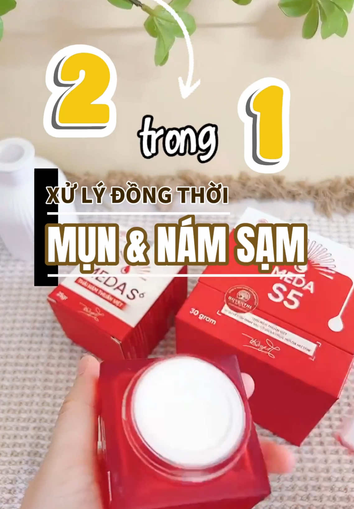 Meda S6 dòng kem 2 trong 1 xử lý đồng thời MỤN & NÁM SẠM #duyenthi #bachysam 