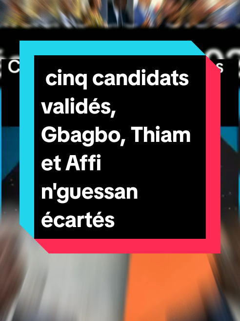 Le Conseil constitutionnel a publié la liste des candidats retenus pour l’élection présidentielle d’octobre 2025 en Côte d’Ivoire. Comme attendu, les candidatures des deux figures majeures de l’opposition, Laurent Gbagbo et Tidjane Thiam, n’ont pas été validées. Radiés de la liste électorale à la suite de décisions de justice, ils ne remplissaient pas la condition première d’éligibilité : être électeur. Dans le cas de Laurent Gbagbo, la présidente du Conseil a ajouté qu’il n’avait pas réuni les parrainages requis, dont 20 000 ont été jugés irréguliers. La véritable surprise reste toutefois le rejet de la candidature de Pascal Affinguessens, également en raison de parrainages invalidés. Au terme de ce processus, ils sont finalement cinq à se présenter : Alassane Ouattara, président sortant, qui brigue un quatrième mandat ; Simone-Yvette Gbagbo, ancienne Première dame ; Hawa Donmelo, cadre du PPSCI écarté après son annonce de candidature ; Jean-Louis Billon, issu du PDCI et soutenu par une nouvelle plateforme politique ; et Henriette Lagou, ex-ministre déjà candidate en 2015. La campagne s’annonce disputée malgré l’absence des principales figures de l’opposition#CIV2025 #PrésidentielleCI #CôteDIvoire #PolitiqueCI #Ouattara 