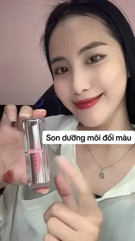 Son dưỡng môi đổi màu theo nhiệt độ cơ thể, mấy bà đã nge chưa? #sonduong #macaron #lounanoess #beauty #lamdep 