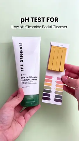 pH test day 🧪 Turns out our low pH facial cleanser passes the barrier-friendly test! Say bye to unhealthy skin 😉 #theoriginote #theoriginotemy #ttsmynewarrivals #fyp #facialcleanser 