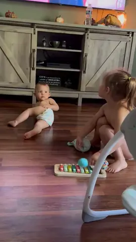 She was active in the womb and she’s still wild almost a year later  #babytok #babywiggles #babyfever #babiesoftiktok #foryoupage 