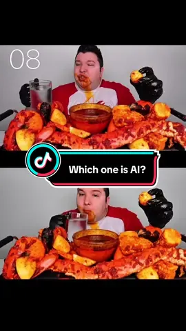 AI or real 🤯!? #AI #mukbang #viral 