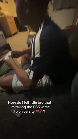 Gonna have to leave little bro with the Xbox one and big warm hug 🫂. #fyp #viral #ps5 #brother #xyzabc 