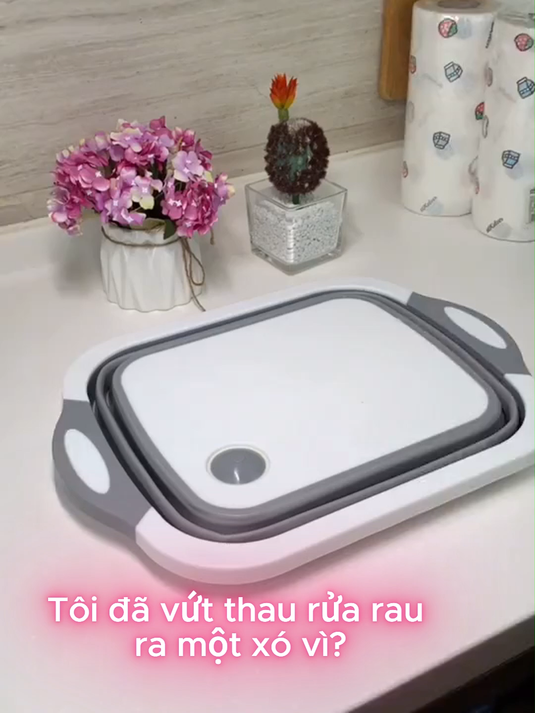 Chậu rửa rau 2 trong một, giải pháp tiện lợi tiết kiệm không gian bếp của bạn. #kitchen  #chauruaraucu  #dodungnhabep  #organic
