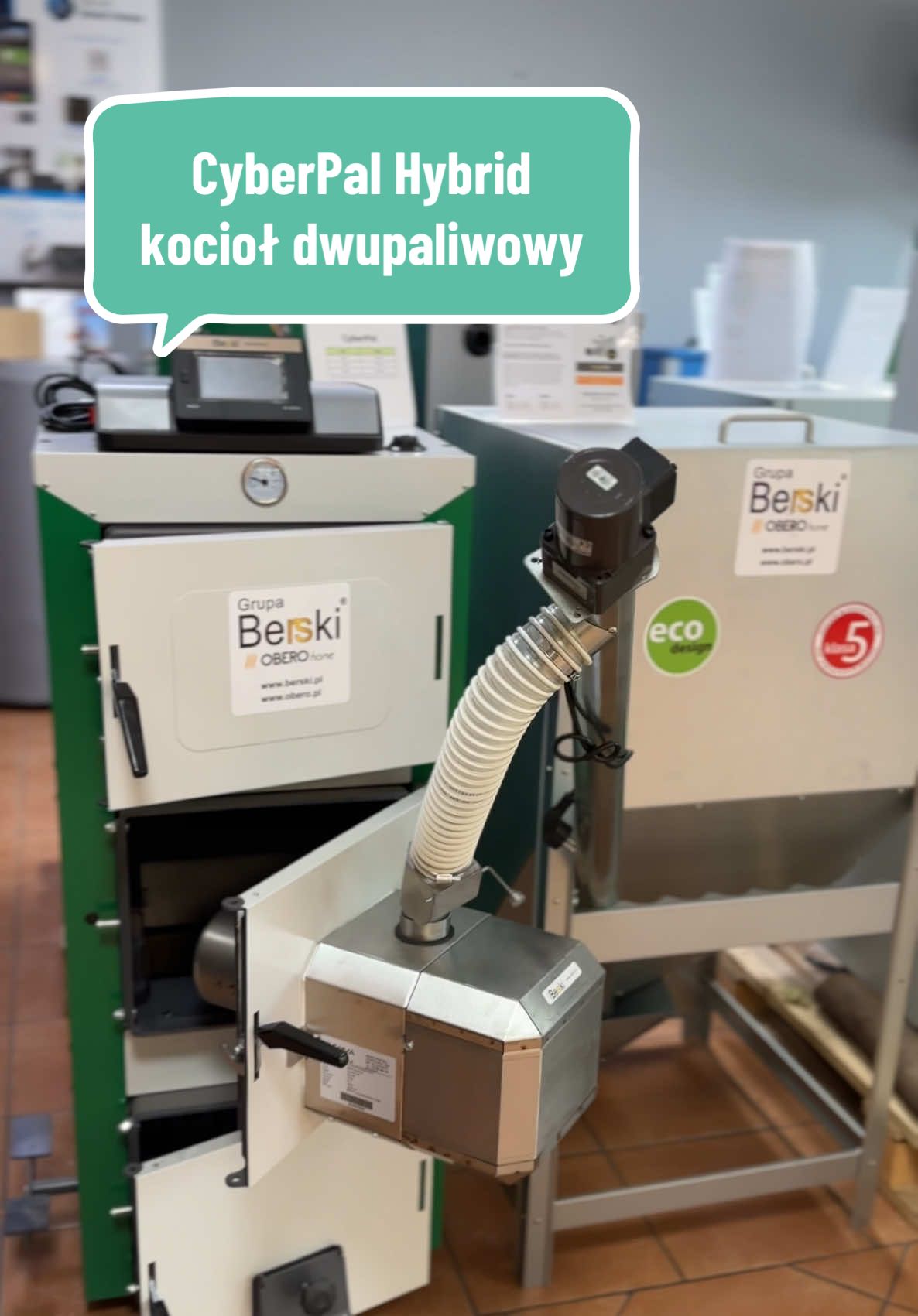 Odpowiadanie użytkownikowi @Krzysztof Kuprel nasz flagowy kocioł - CyberPal Hybrid 🔥🔥 na pellet i drewno #kociol #wieluń #ogrzewaniedomu #czystepowietrze #pellet 