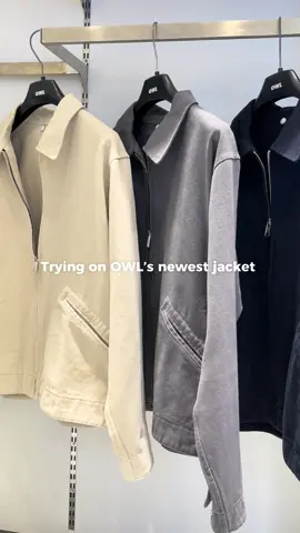 trying on Owl's newest jacket ✨ #owlbrand #outfitideas #LearnOnTikTok #outfits #fyp 