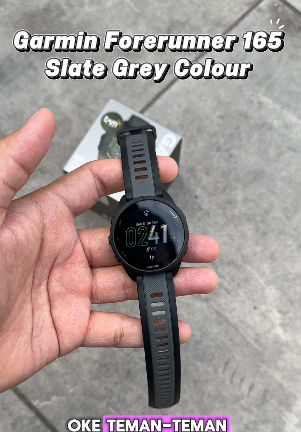 Garmin Forerunner 165 non music  jamnya para pelari kalcer 🏃 kita ready garmin kondisi new /  second berbagai seri ✅ bisa dm / komen untuk tanya