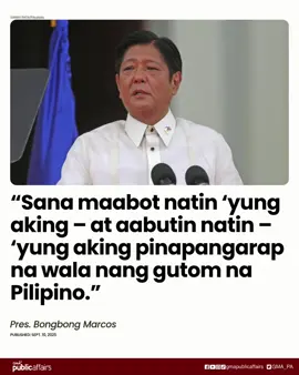 BIRTHDAY WISH NI PBBM: WALA NANG GUTOM NA PILIPINO Hindi raw nagbabago ang birthday wish ni Pangulong Bongbong Marcos. At ito ay umayos ang buhay ng bawat Pilipino.