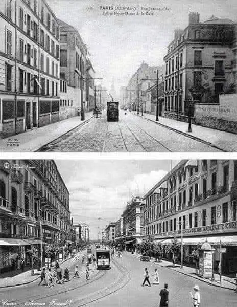 💢 الصورتين تم التقاطهما في نفس التوقيت شتاء عام ١٩١٠م ..  ▪️الأولى في 