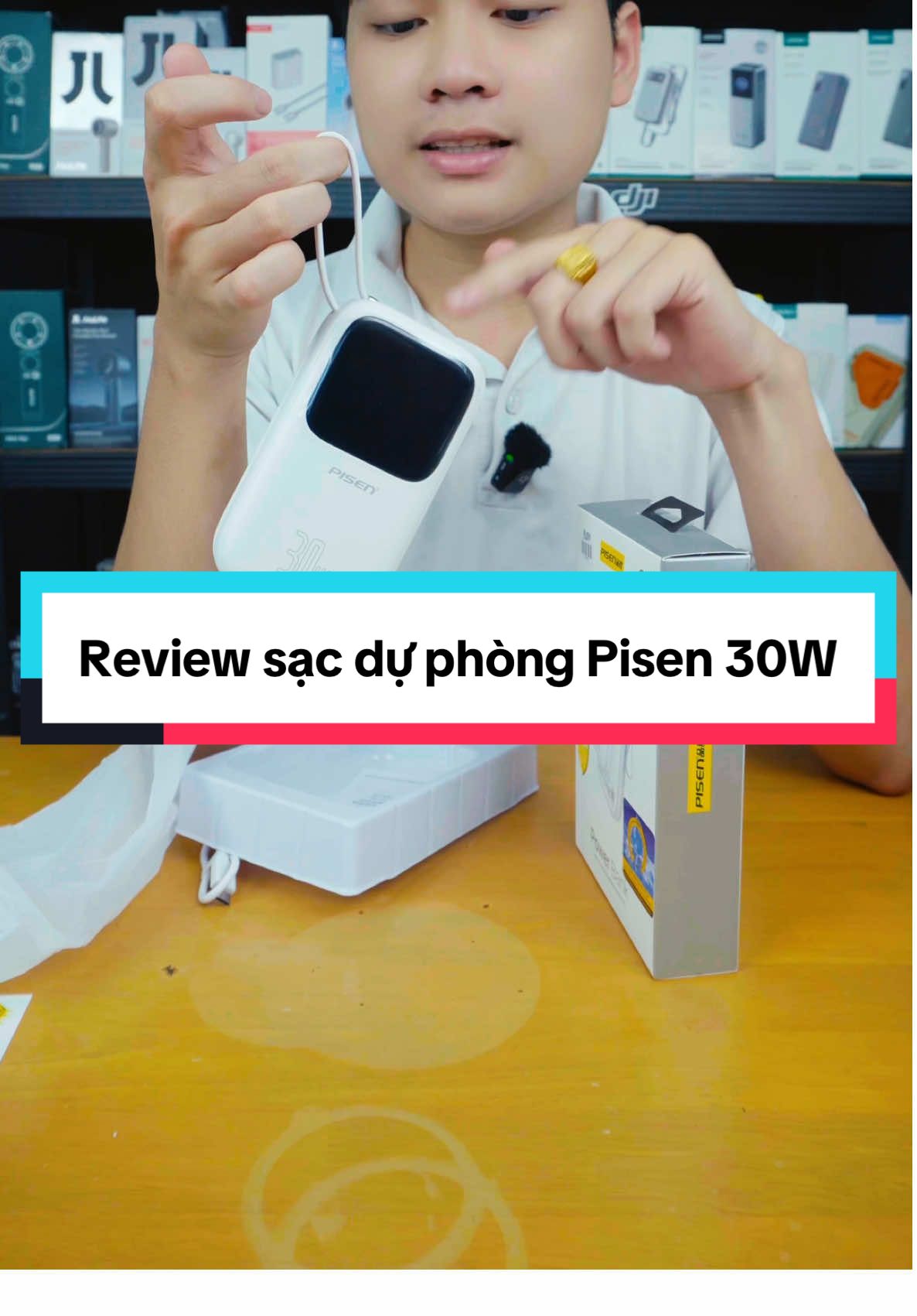 Sạc dự phòng Pisen 20.000mah với công suất sạc 30W. Một thông số vượt mặt hơn các đối thủ cũng phân khúc? #hungchuotreview #review #pisen #pisen30w 