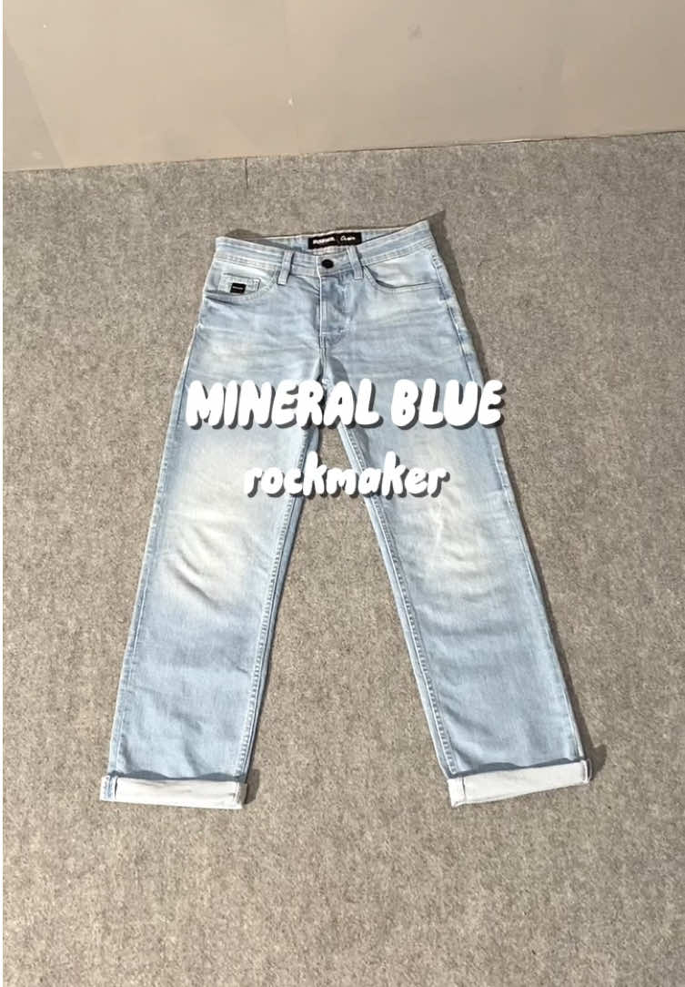 celana denim rockmaker mineral blue #celanadenim #celanajeans #jeansoutfit #jeansdenim 