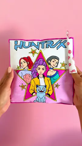 Kpop Demon Hunters HUNTRIX Blind Bag Unboxing! 💜 #blindbag #papercraft #paperdiy #craft #fyp 