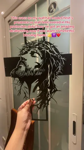 At such a blessed price, this cross lets you honor your faith daily. I pray it brings you the same peace and covering I've experienced! #cross #jesus #walldecor #wallartdecor #ilovejesus 