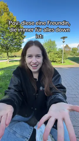 Sie ist wirklich bei ALLEM dabei  #comedy #pov #freundin #bff