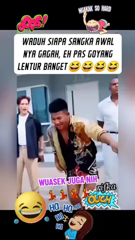 siapa sangka nih awalnya gagah ternyata pas goyang lentur banget😆💃💃💃#hiburan