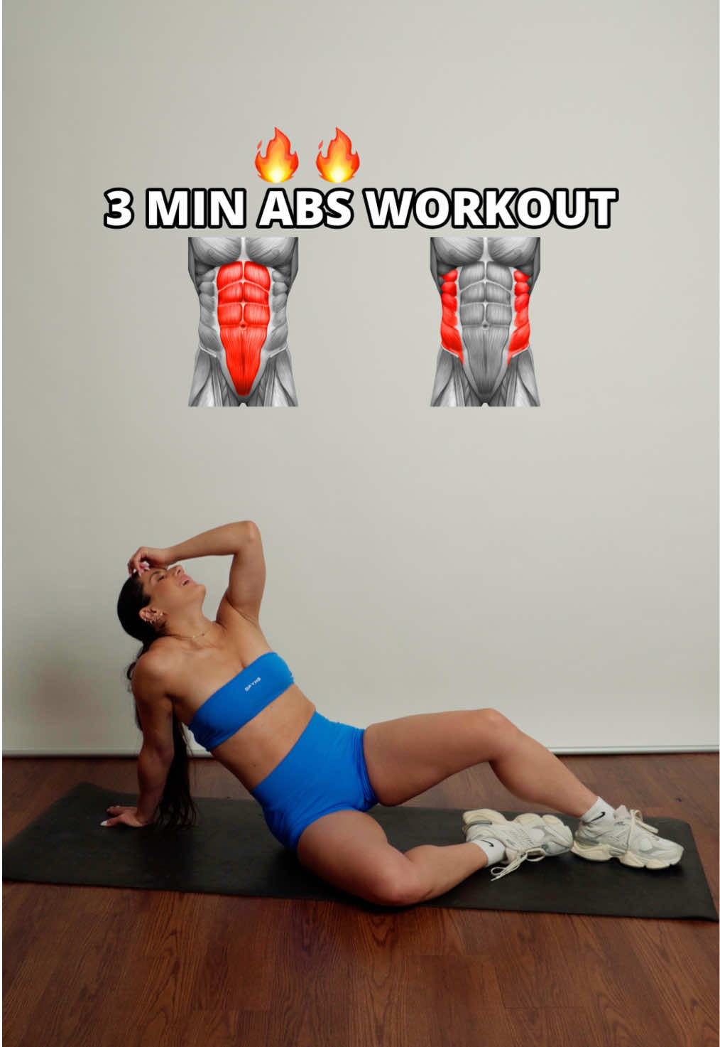 3 Min Abs Workout
 
 Quick home workout to fire up your abs and strengthen your core:
 1. Front Kicks
 2. Jackknife
 3. Heel Touches
 4. In & Out
 5. Plank Twist & Dip
 6. Toe Reach & Tap
 
 Focus on control and use these workout tips to get the most out of every rep. Stay consistent, apply smart gym tips, and watch your fitness improve!
 
 #abs #homeworkout #workouttips #fyp #Fitness