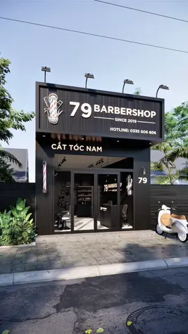 Thiết Kế BARBERSHOP  💥 79 BARBERSHOP 💥 #xuhuong #xuhuongtiktok #thietke3d #haircut #Barber 