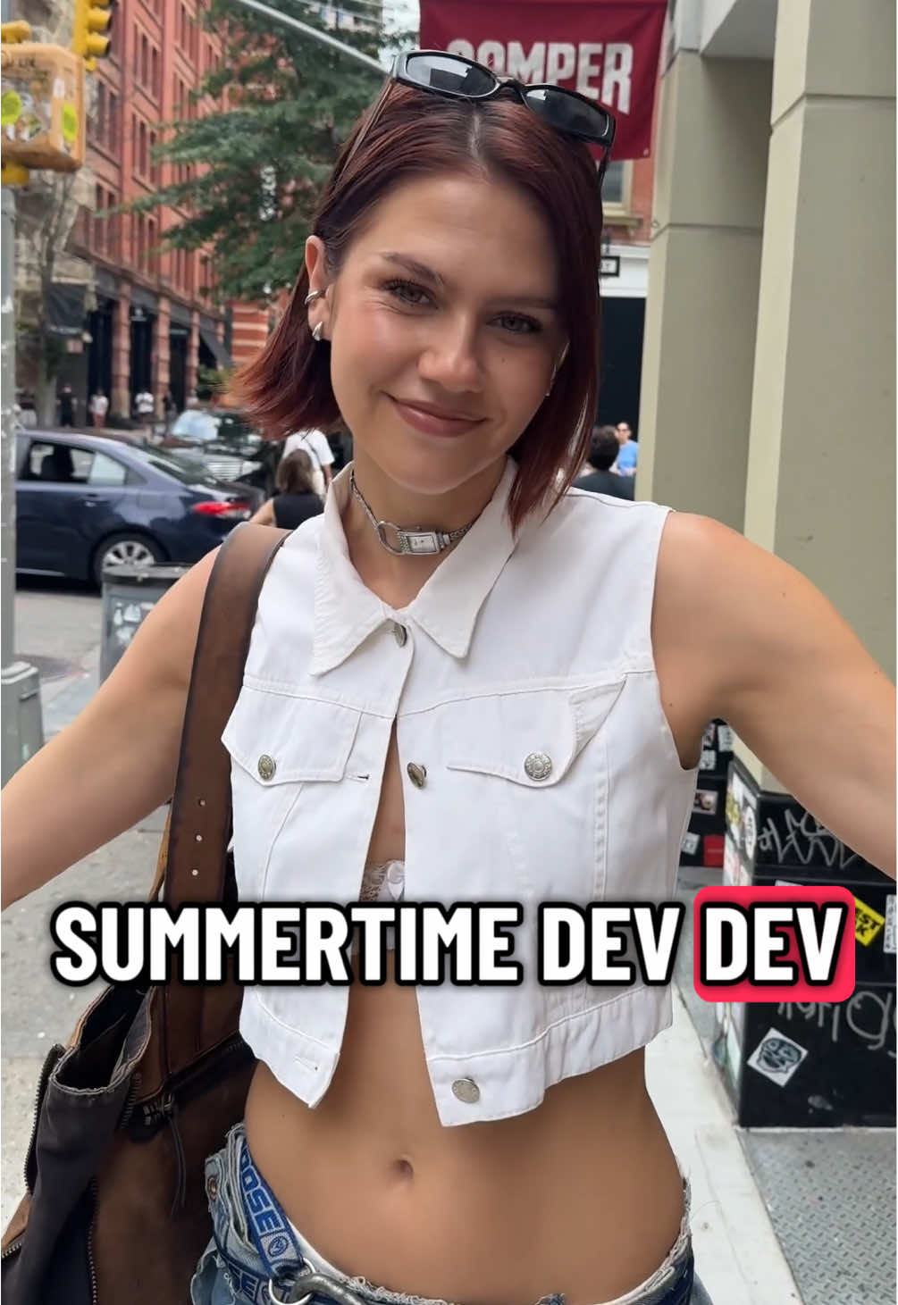 @D E V is always doing something unique! 👏👏👏 While recycling. 