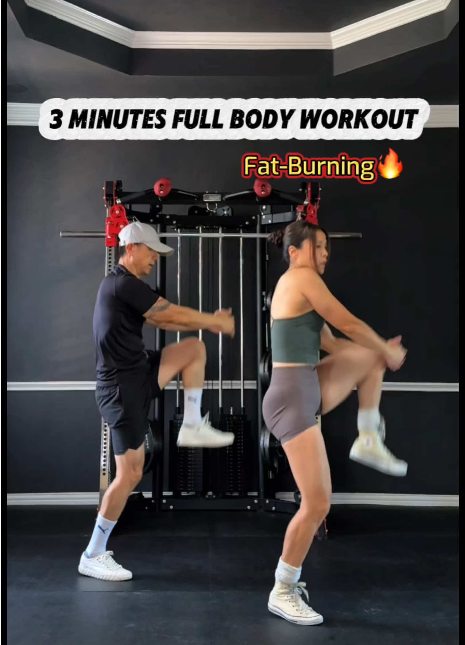 3-minute full body workout.  Just press play and move with us @Be Simple - quick, sweaty, and perfect for burning fat while sculpting full body #homeworkout #workoutathome #gluteworkout #legday #lowerbodyworkout       