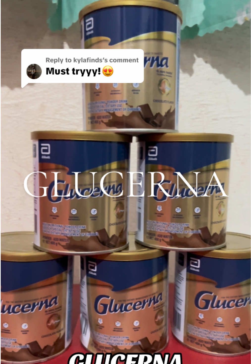 Replying to @kylafinds #glucerna  #milkfordiabetic  #glucerna400gand900g #glucernavanillaandchocolate  #glucernamilkfordiabetic 