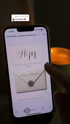 Respuesta a @Mel Nueva plantilla disponible en el link de mi biografía!! 🥰💕✨💍 #digitalinvitation #canvadesign #template #weddingtiktok #weddinginvitation 