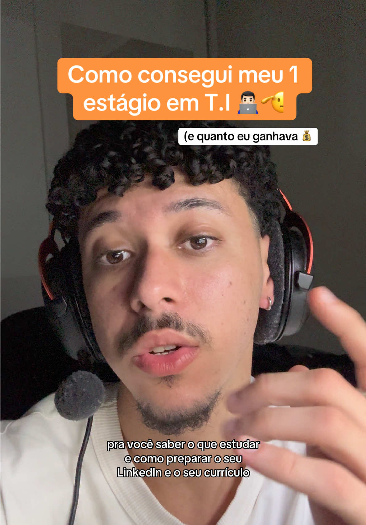 como eu consegui meu primeiro estagio em T.I? 👨🏻‍💻 #dev #ti #programador #salario #estagio 