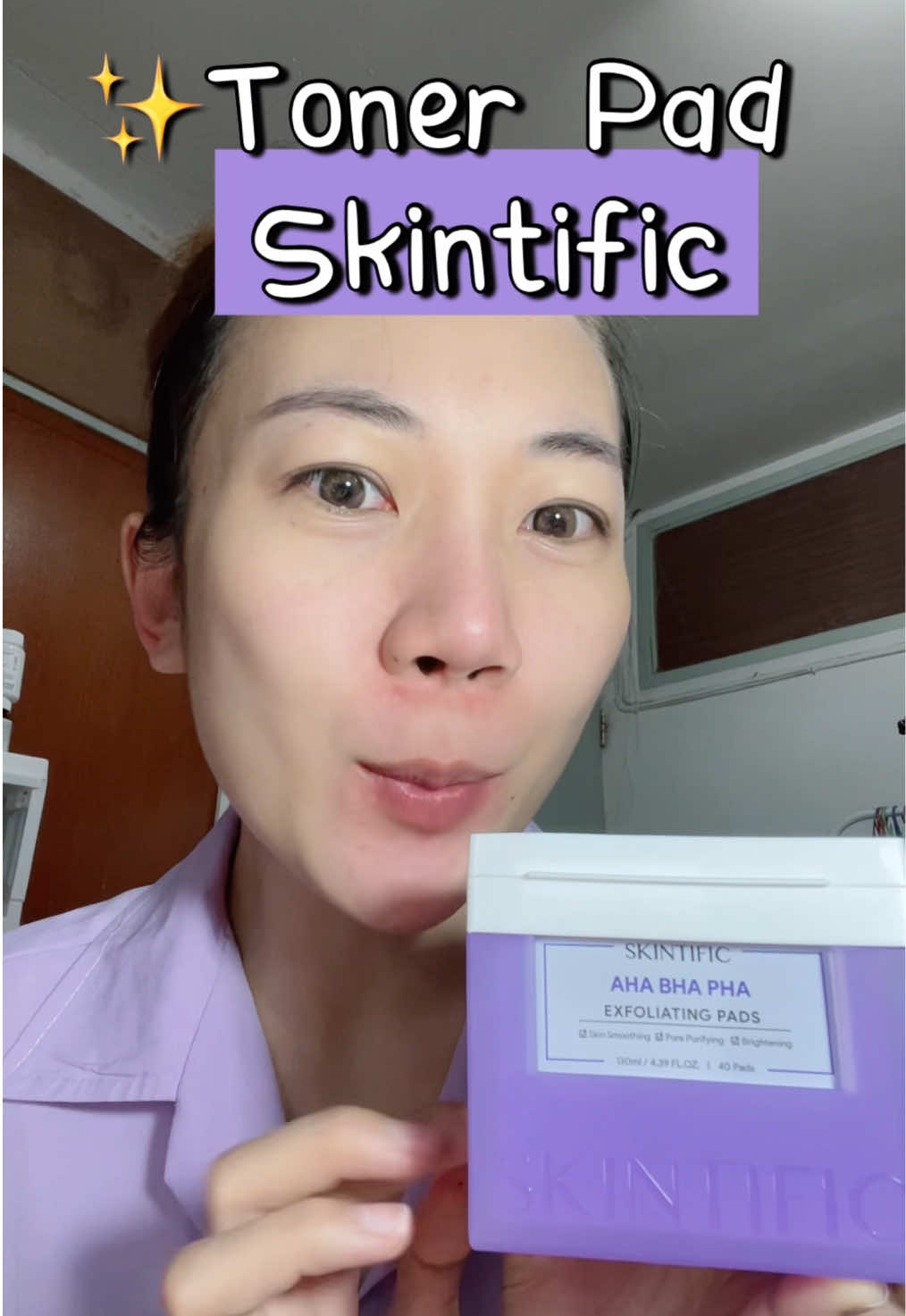 Toner Pad Skintific #skintific #skintificth #skintificahabhaextoliatingtoner #โทนเนอร์สกินทิฟิค #tonerpad 