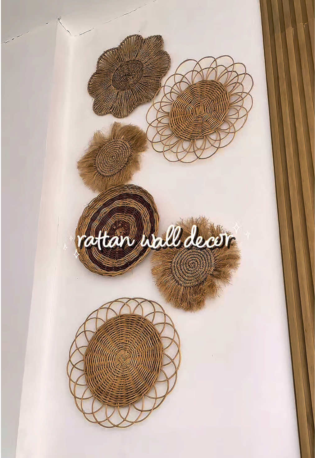 rattan wall decorations #aesthetic #aestheticvideos #boho #rattan #nativedecor 