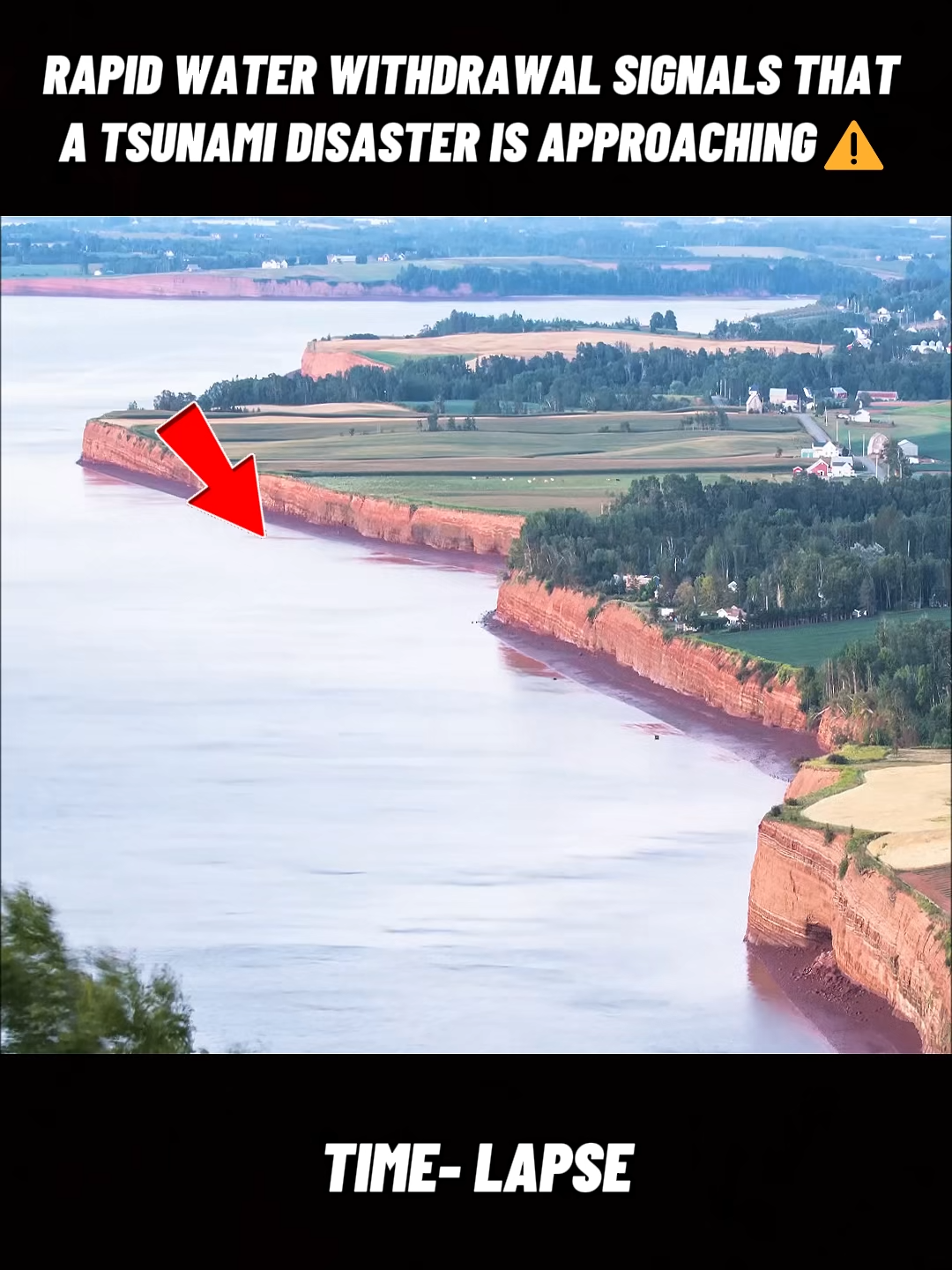 A sudden drop in water level is a sign that a tsunami is imminent #tsunami #scariest #disasters #naturepower #momentbeforedisaster #naturaldisaster #unitedkingdom #unitedstates #for #timelapse