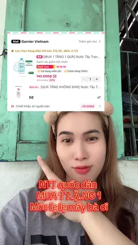 Mua 1 t.ặ.ng 1 mà chỉ 1xx múc thôi#garnier #nuoctaytrangsachsau #nuoctaytranggarnier #nuoctaytrang 