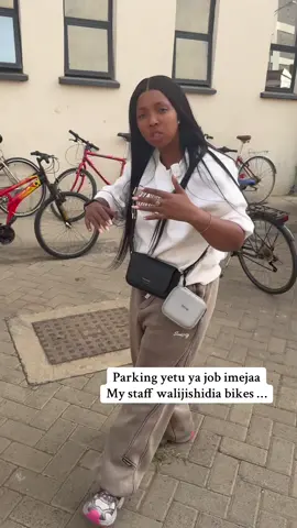My staff got themselves bike …..