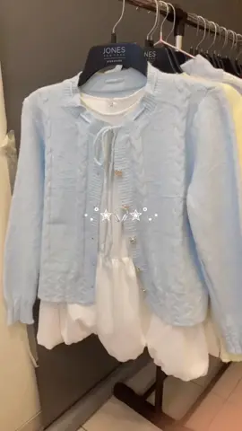Blue cardigan korean import😍 #cardigan #cardiganrajut #fyp #koreanstyle #atasanwanita 