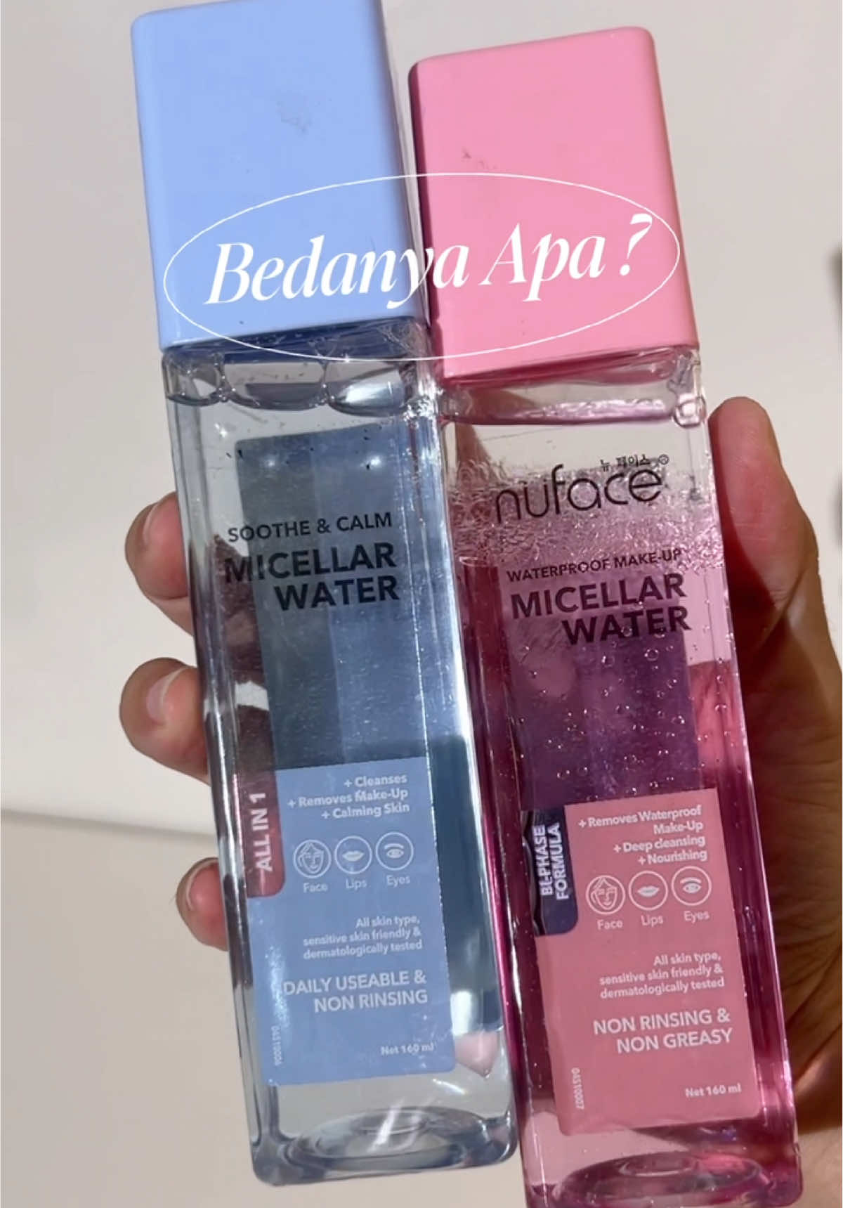 Perbedaan nuface micellar water #micellarwater #nuface 
