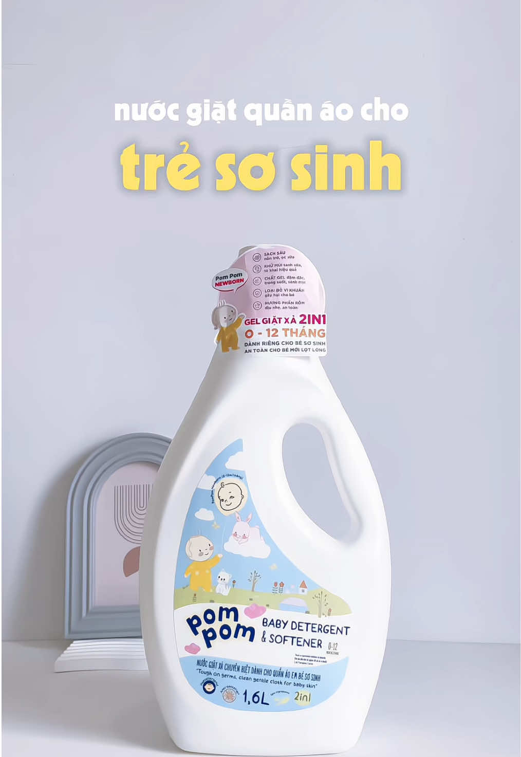 Bà nào còn đang lăn tăn chưa biết mua nước giặt xả nào cho bé sơ sinh, thì chọn Pom Pom đồng hành cùng mẹ trong hành trình nuôi con khoẻ mạnh nha 😍 #pompom #nuocgiatxa #nuocgiatembe #pompomnewborn 