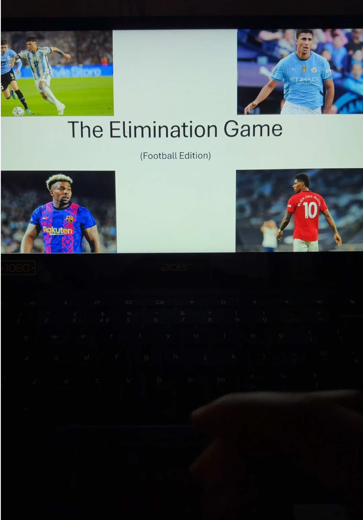 The Elimination Game #footbal #footballtiktok #dontsaythesamething