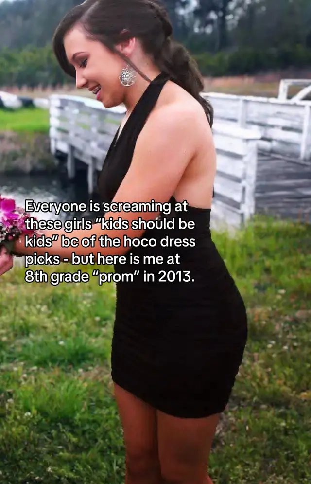 Peep @Mama Lex 🩵 #fyp #hoco #foryou #dress #trending 