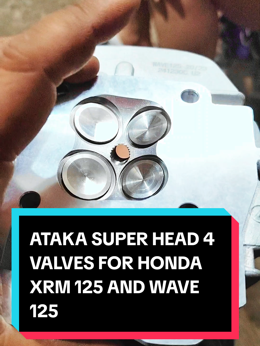 ATAKA SUPER HEAD 4 VALVES FOR HONDA XRM 125 AND WAVE 125