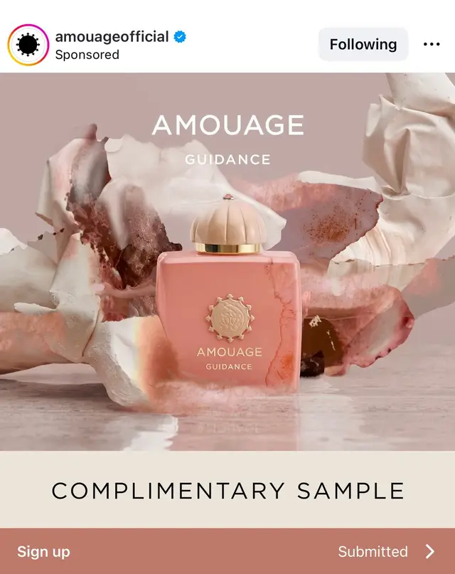 #freesample #AMOUAGE #UGC #ugccreator #productreview