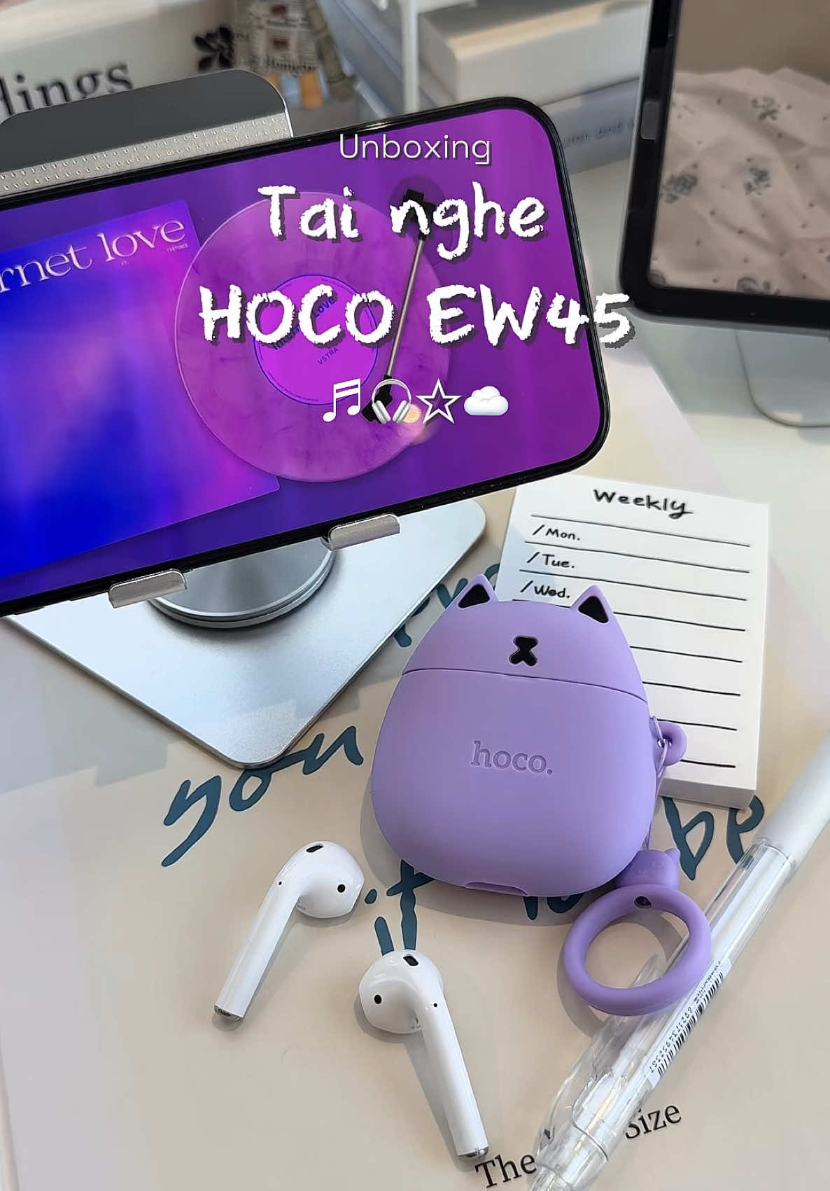 Tai nghe cưng lắm lun 🫶🏻 sắm liền mọi người ơi  #bitine #unboxing #xuhuong #decor #tainghebluetooth 
