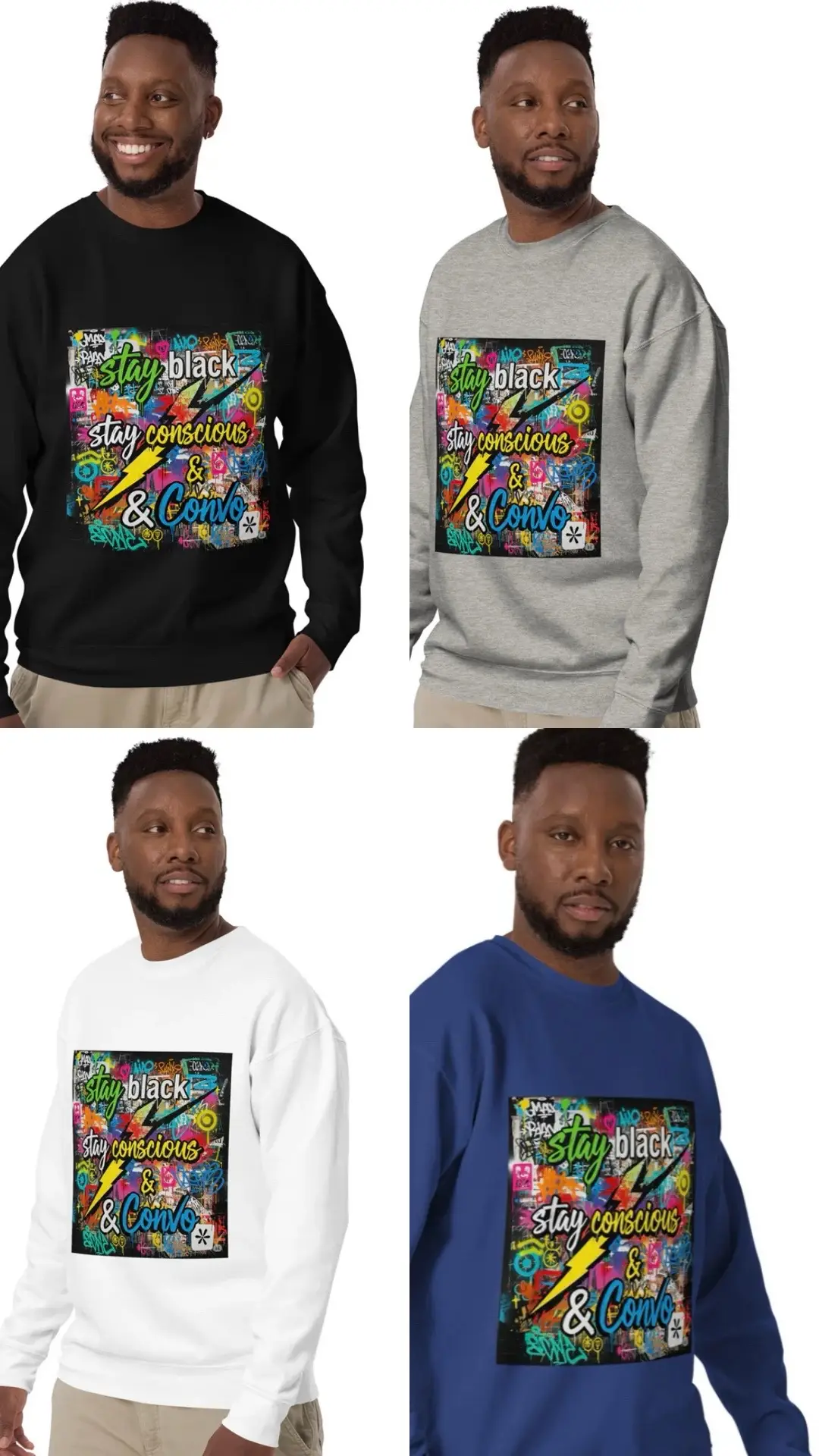 The conscious collection has an assortment of sweatshirts. The season is starting to change and it’s almost time for sweaters. Looks great for the season and comfortable. Check out everything in the collection. @ www.blackcconvo.com 