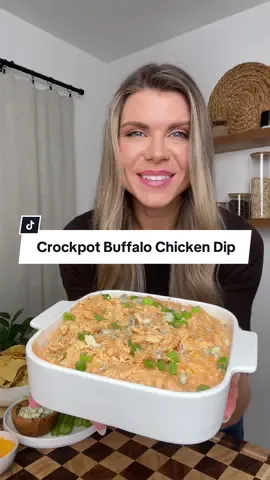 This easy and delicious Crockpot buffalo chicken dip recipe really leveled up my appetizer game! ✨ Shredded chicken breasts, tangy cream cheese, creamy ranch, cheddar cheese, and spicy Buffalo sauce make this 5-ingredient chicken wing dip shine! Made for scooping, this slow cooker chicken dip recipe is my go-to for entertaining, especially on game day! 🍗🏈 Click the link in bio for the full recipe! #gamedayfood #partydip #buffalochicken #crockpotrecipes #chickenrecipe  https://easychickenrecipes.com/crockpot-buffalo-chicken-dip/