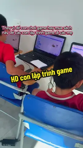 Thay vì chơi game các con thử sức làm ra các trò chơi thú vị #laptrinhviendangyeu #laptrinhgame #code #scratch 