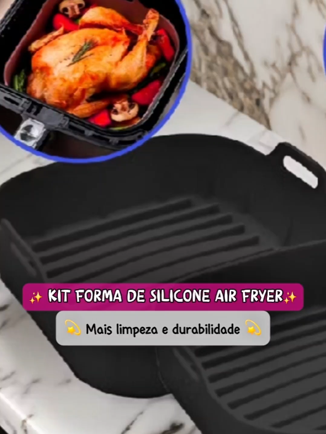🍟✨ Praticidade e menos sujeira na sua Air Fryer! ✨🍟 Conheça o Kit com 2 Formas de Silicone para Air Fryer – 20cm 👏 ✔️ Material de silicone resistente e fácil de limpar ✔️ Reutilizável: economia e sustentabilidade ✔️ Mantém sua fritadeira sem resíduos de gordura ✔️ Ideal para assar, fritar e facilitar seu dia a dia Tudo isso por apenas R$25,90 a R$31,70 🤩 👉 Compre agora na Shopee 🔗 COMO CONSEGUIR O LINK? ✔️ No primeiro comentário do vídeo ✔️ Escreva PRODUTO 37 no direct ✔️ Copia e cola esse código no buscador da shopee: AEF-LCA-GMZ #promocao #formadesilicone #formadesiliconenaairfryer #shopee #viral