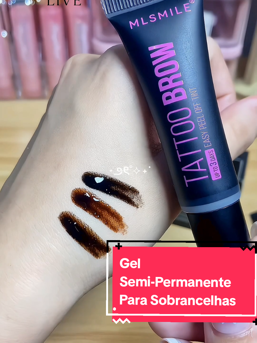 Gel Semi-Permanente Para Sobrancelhas À Prova D'água Tattoo Tint Long-lasting #sobrancelhas   #gelparasobrancelha   #tattootint   #sobrancelhaperfeita   #geldefinidor              