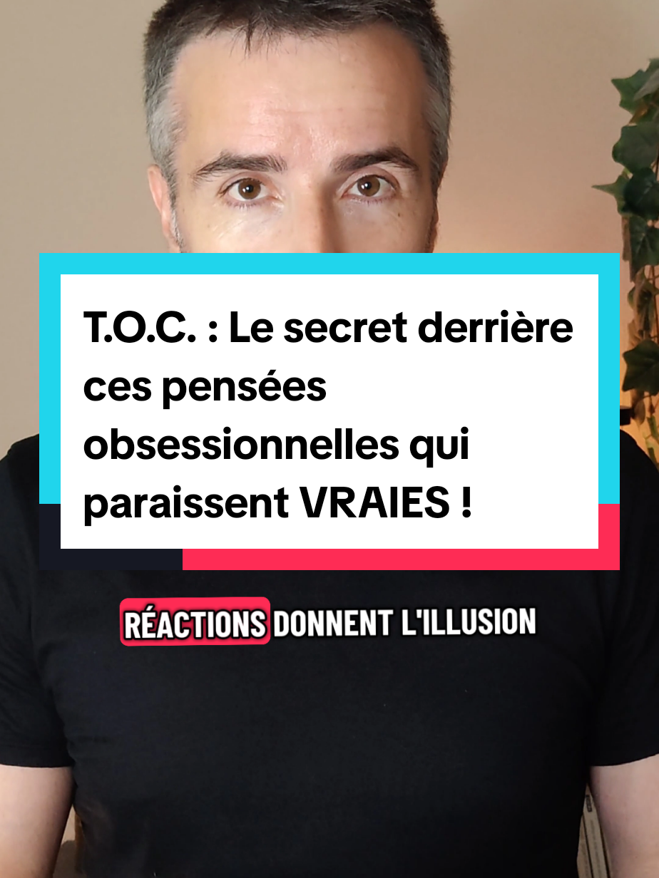 Le cerveau voit ces pensées/images comme des dangers (parce qu'elles sont à l'opposé de ce que l'on souhaite et de qui l'on est), qui fait qu'il s'alerte. Il ne se rend pas compte qu'il s'agit juste de pensées, que la réalité est bien différente.  C'est donc à nous de lui montrer qu'il se trompe. En réagissant comme s'il n'y avait pas de danger. Et si jamais c'est quelque chose que vous avez du mal à faire, j'ai créé un programme qui peut vous aider à avancer sur cette voie. Pour y accéder, il vous suffit de cliquer sur le lien qui se trouve sur mon profil Instagram. Souvenez-vous, ces pensées sont seulement des pensées. Et le fait qu'elles paraissent 